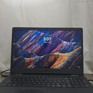 Dell Black Laptop with Minimalist Design and Vibrant Display